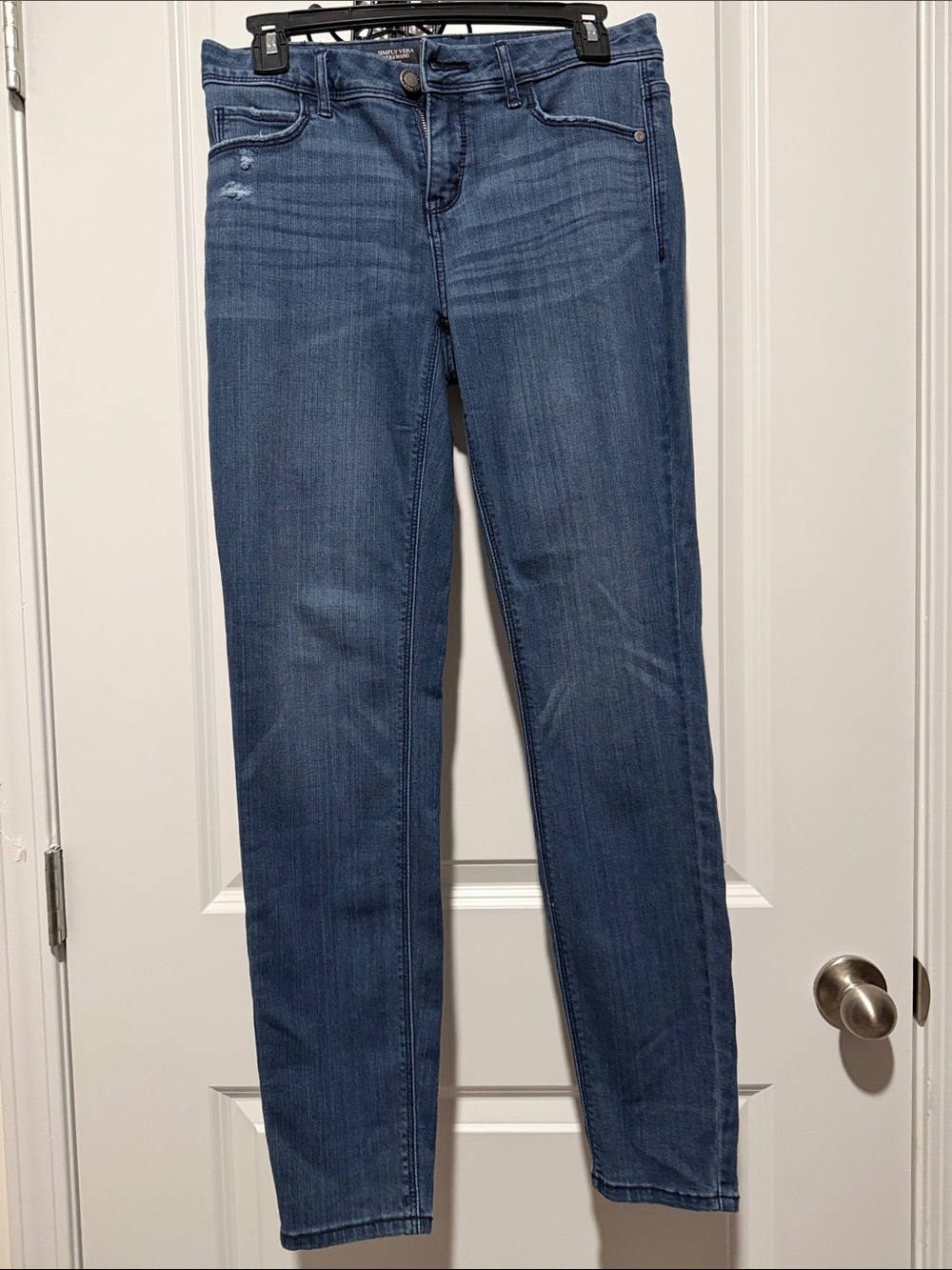 Simply Vera Vera Wang Dark Blue Skinny Jeans